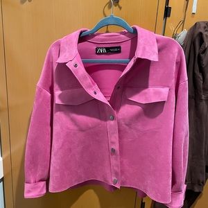 COPY - Pink Suede Zara Jacket